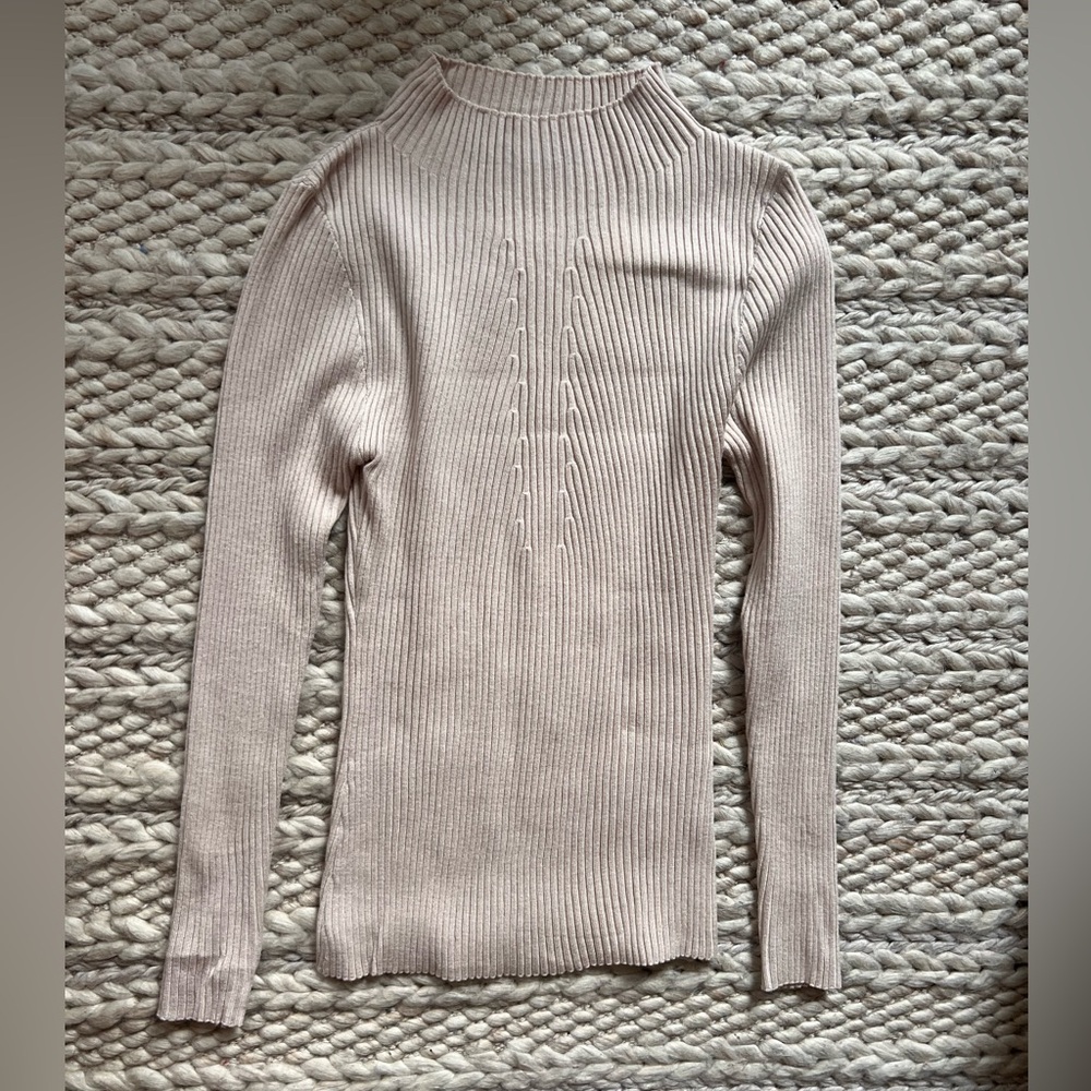 Cream Ribbed Knit Sweater - Picture 12 of 12
